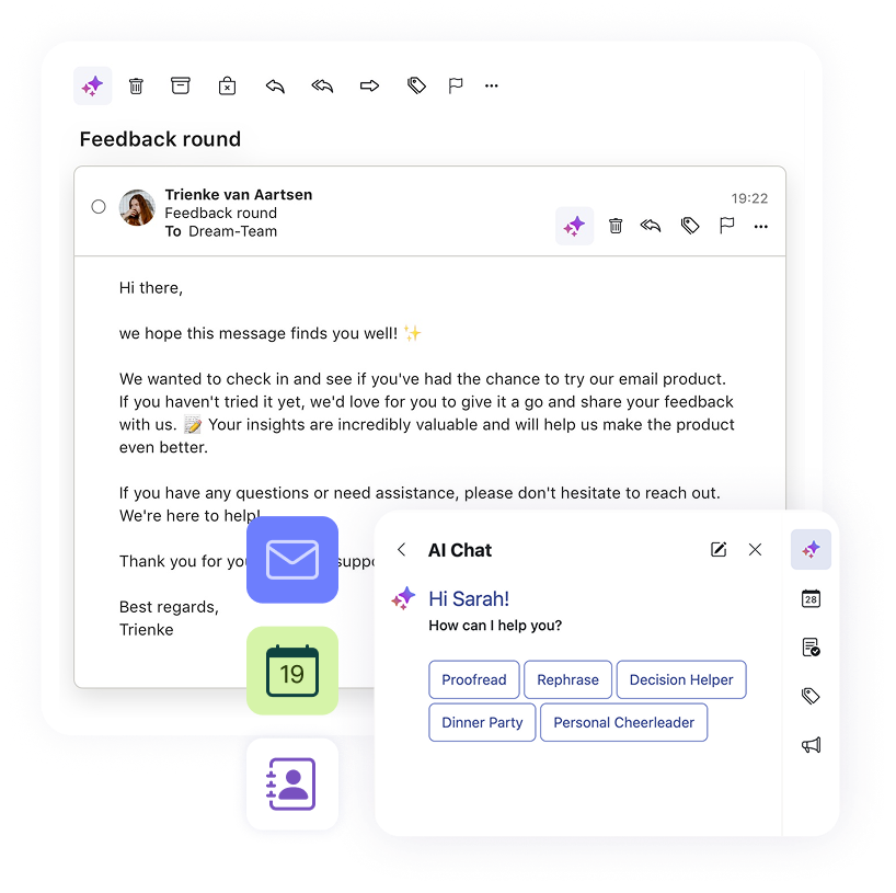 Interfaz real de OX App Suite